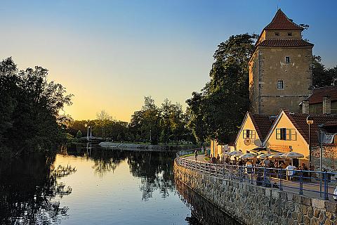 České Budějovice - soutok řek Malše a Vltava, foto: Libor Sváček