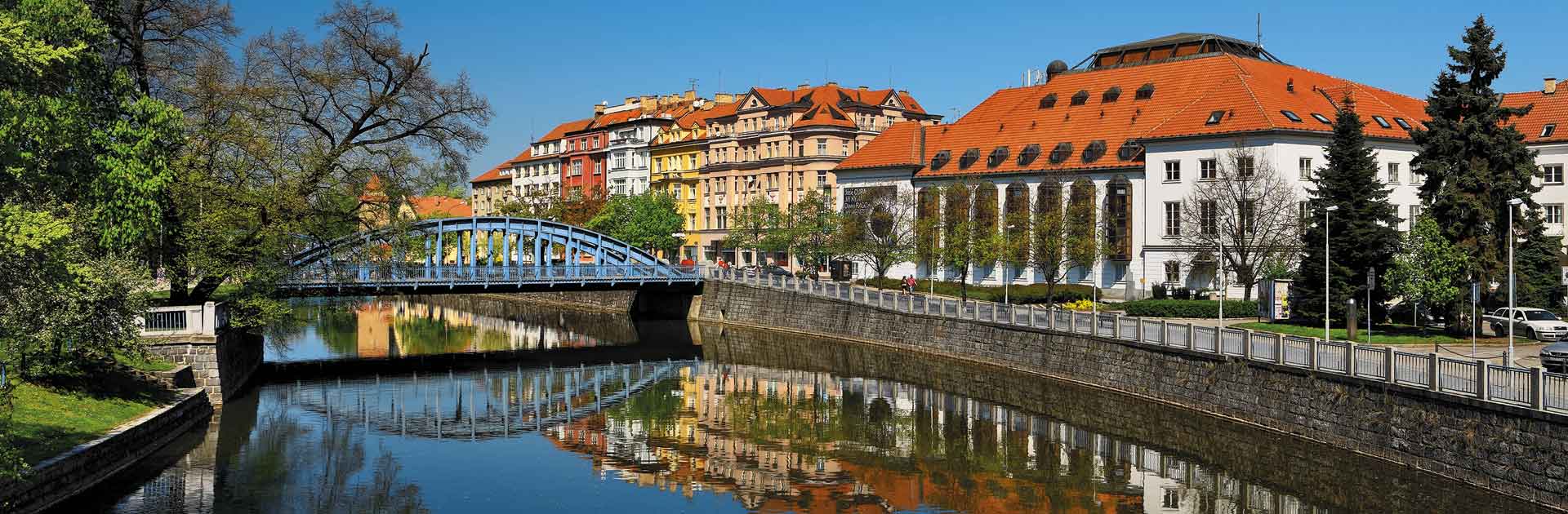 Jihočeské divadlo a řeka Malše, České Budějovice